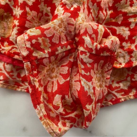 Free People Say It's So Cotton Shorts In Pink Floral Combo Size Small - Picture 11 of 11